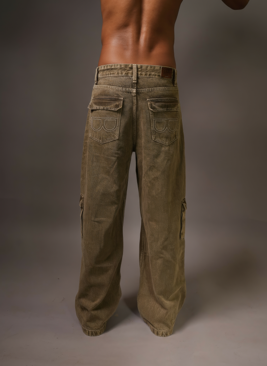 MATCHA GRANDE DENIM CARGO