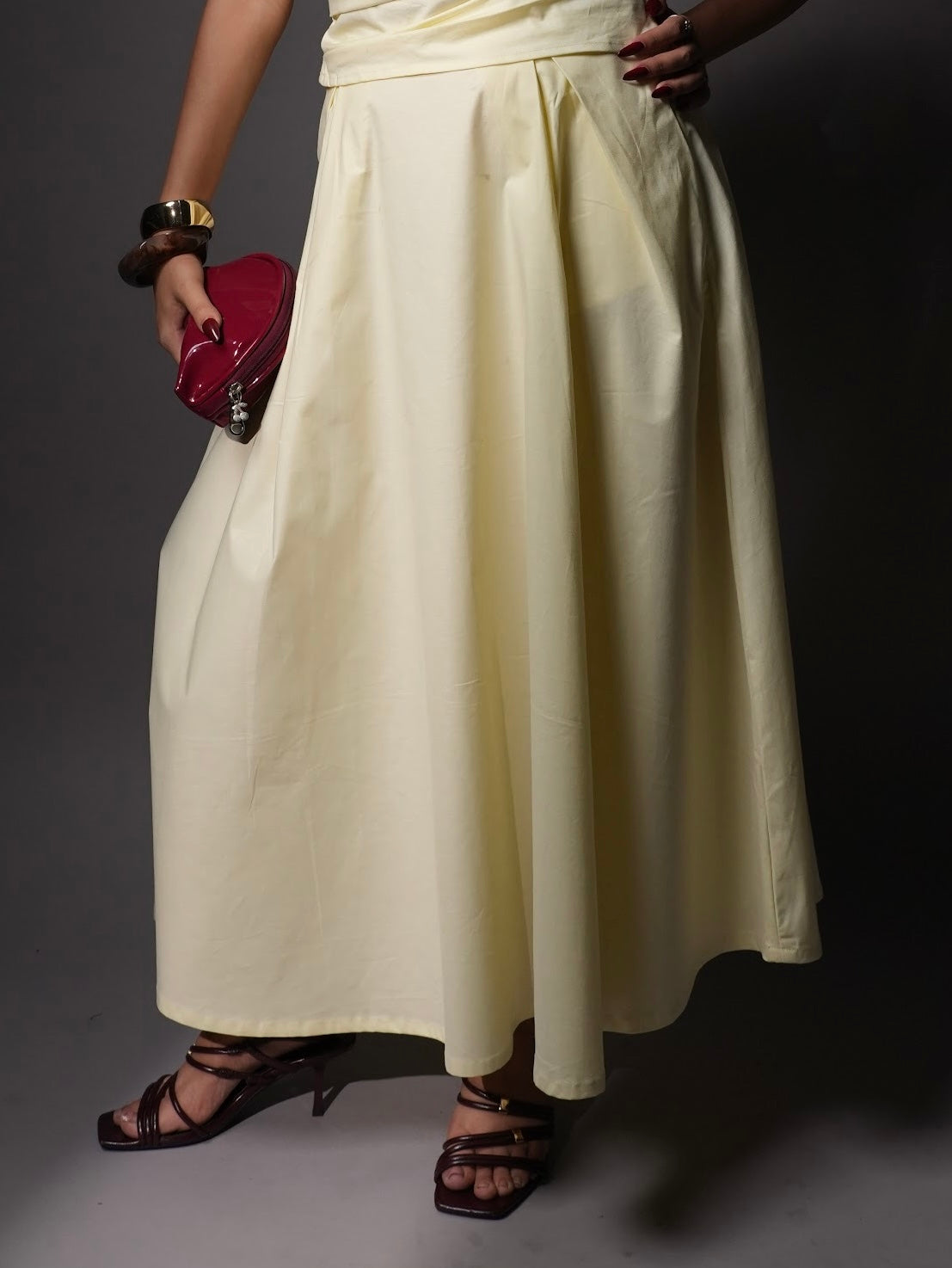 Butter yellow skirt