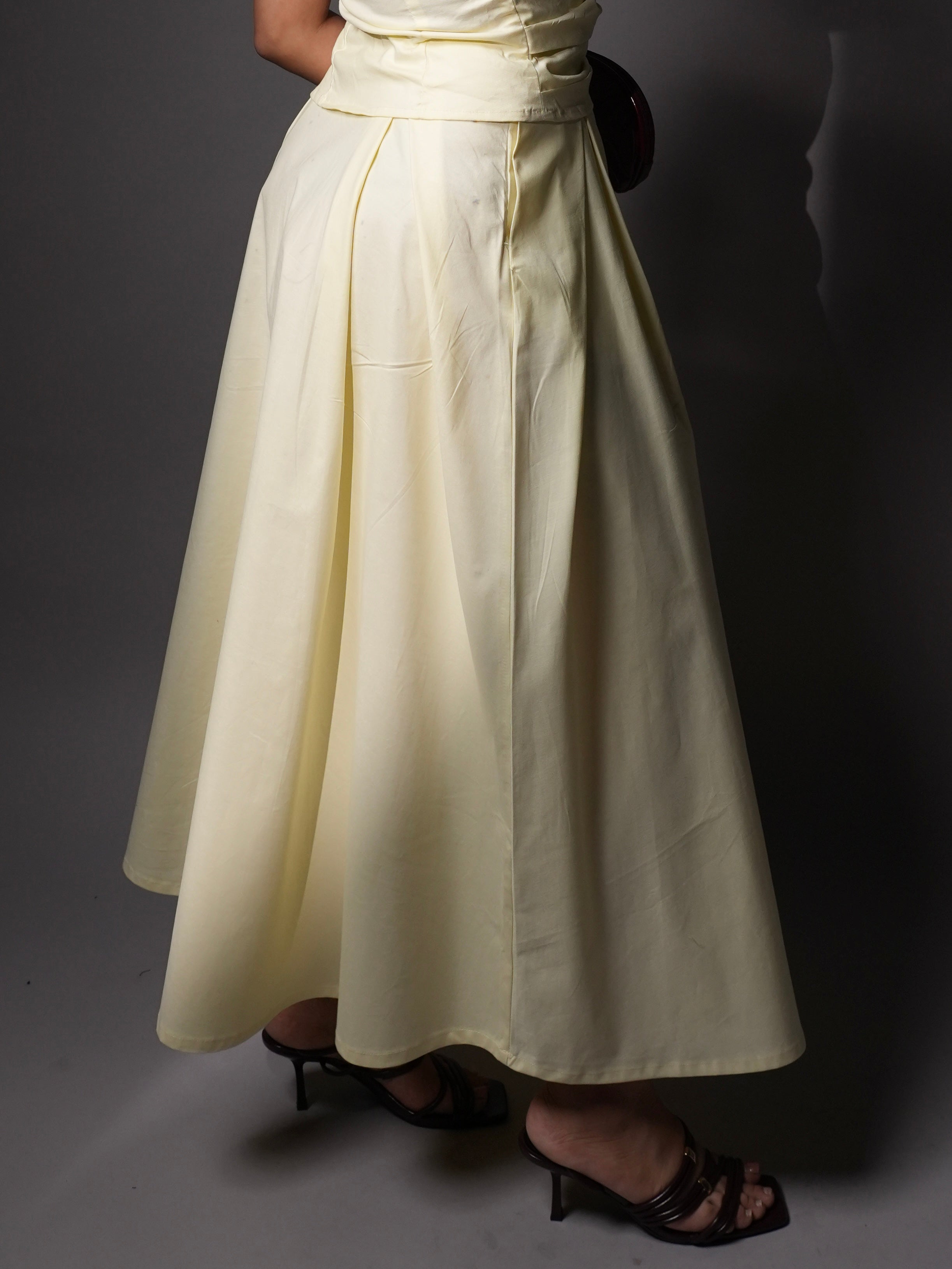 Butter yellow skirt