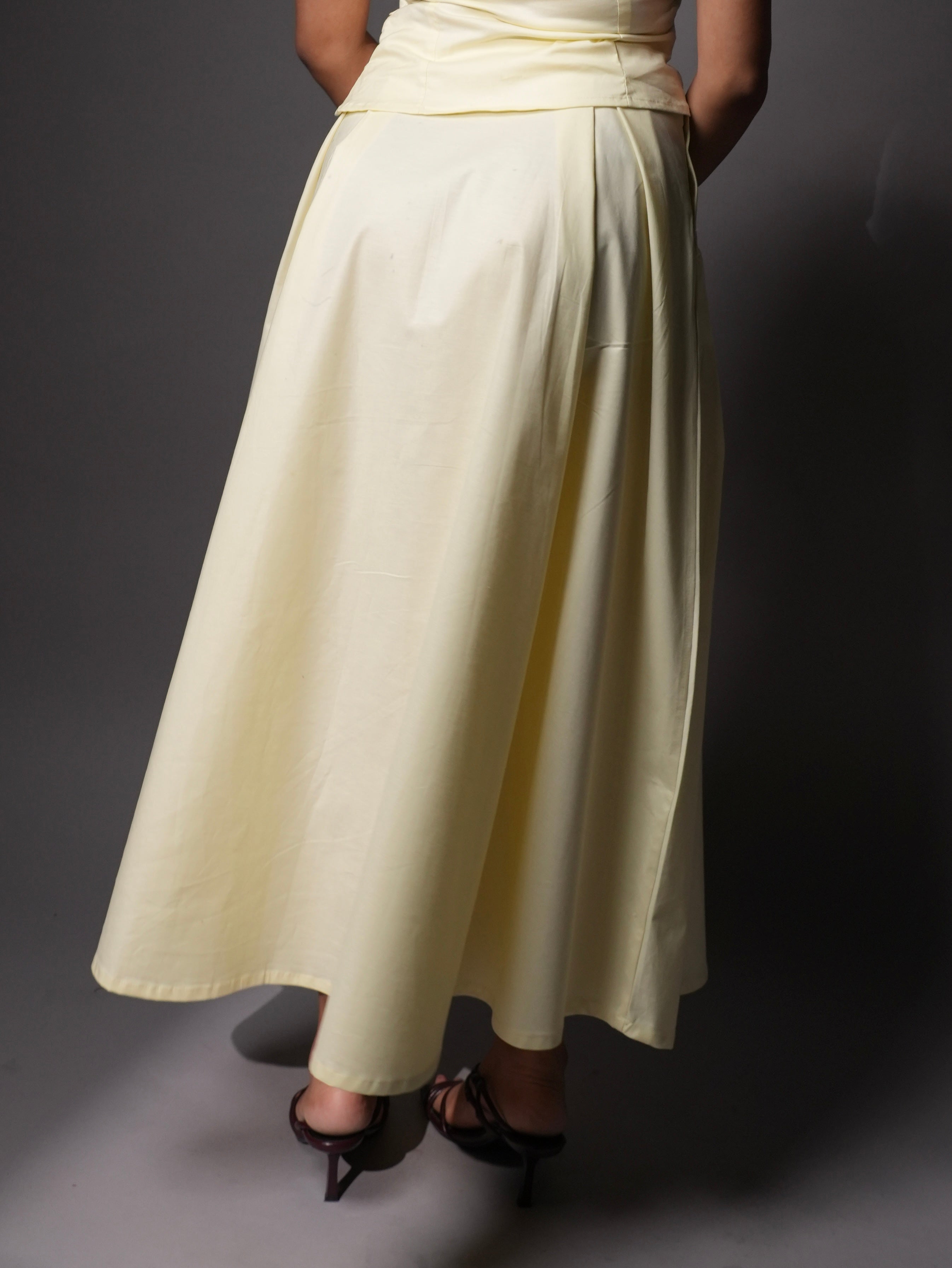 Butter yellow skirt