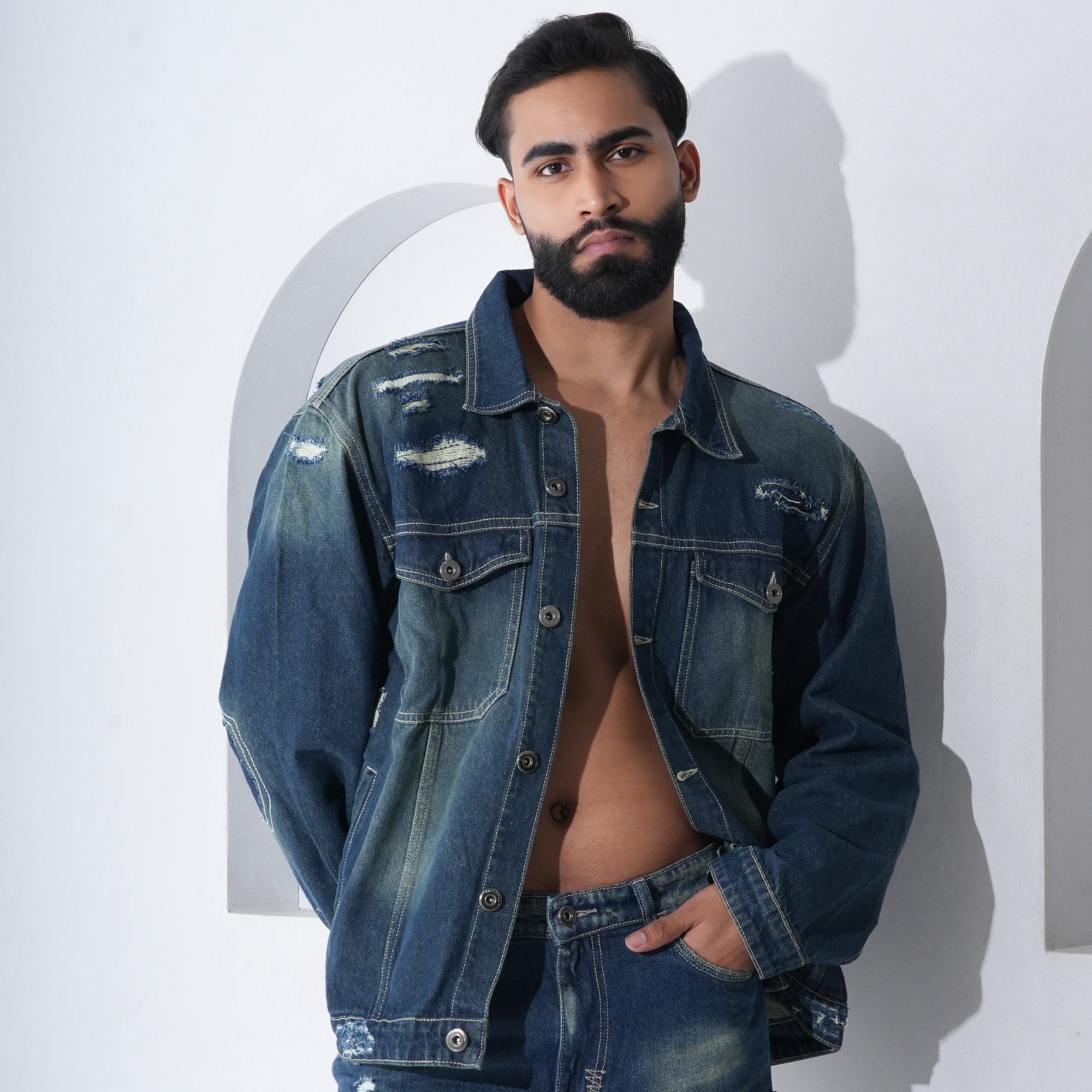 RIP AND REPAIR DENIM JACKET