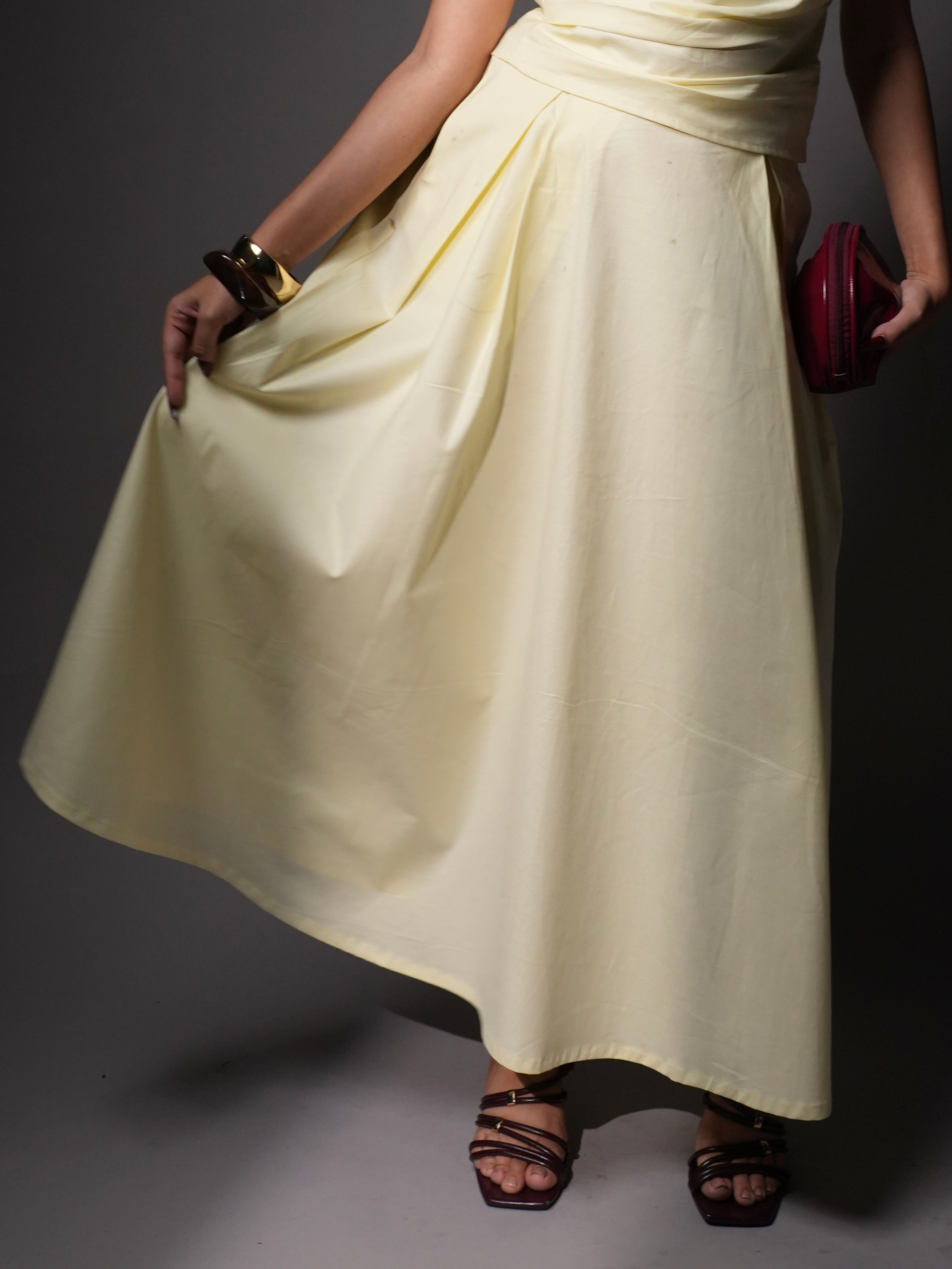 Butter yellow skirt