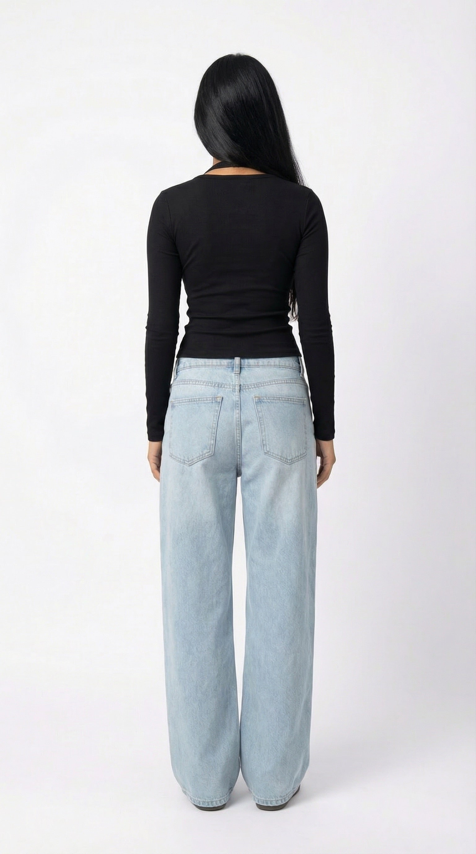 WINTER NOIR FULL SLEEVE TOP BLACK