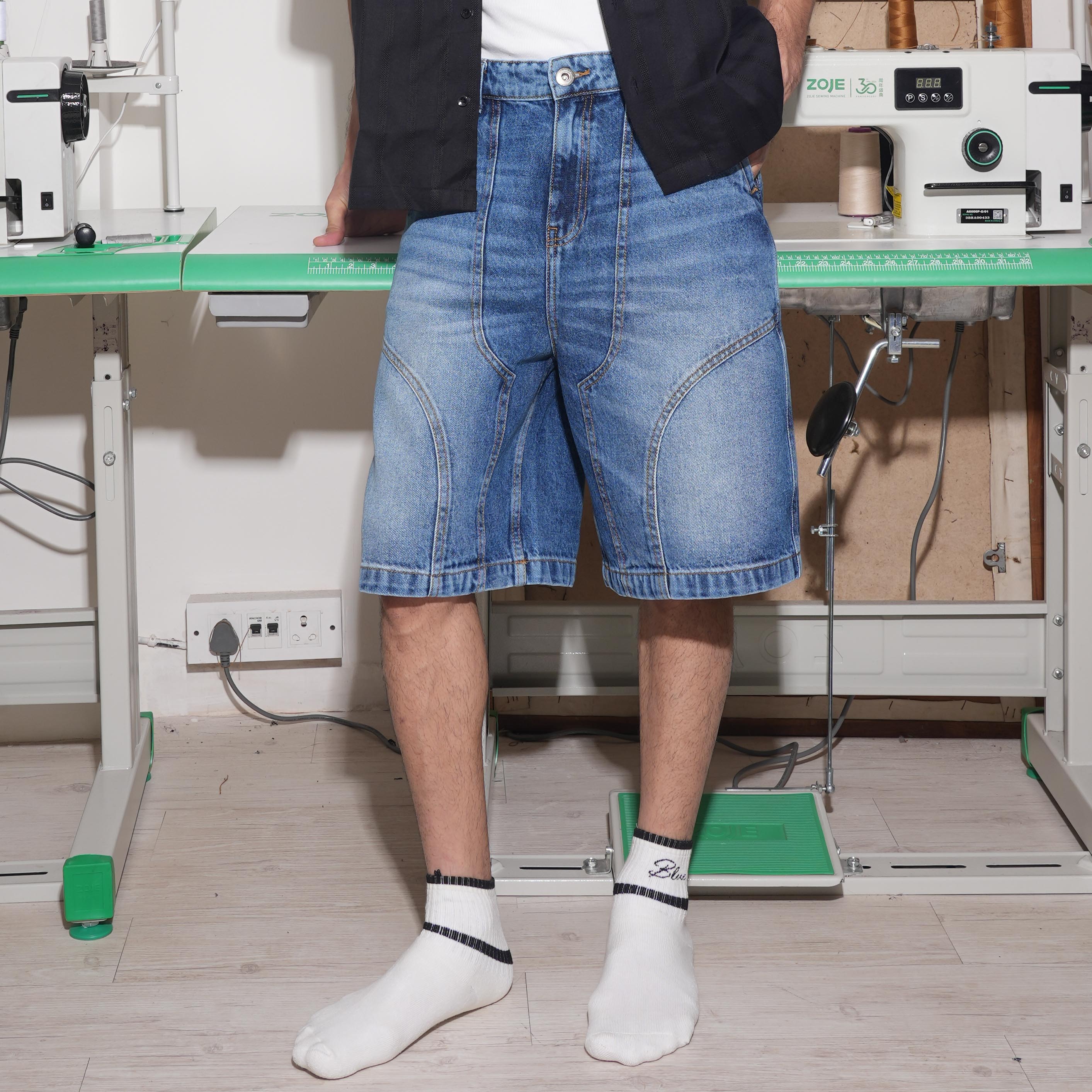 DENIM TRACK JORTS MEN