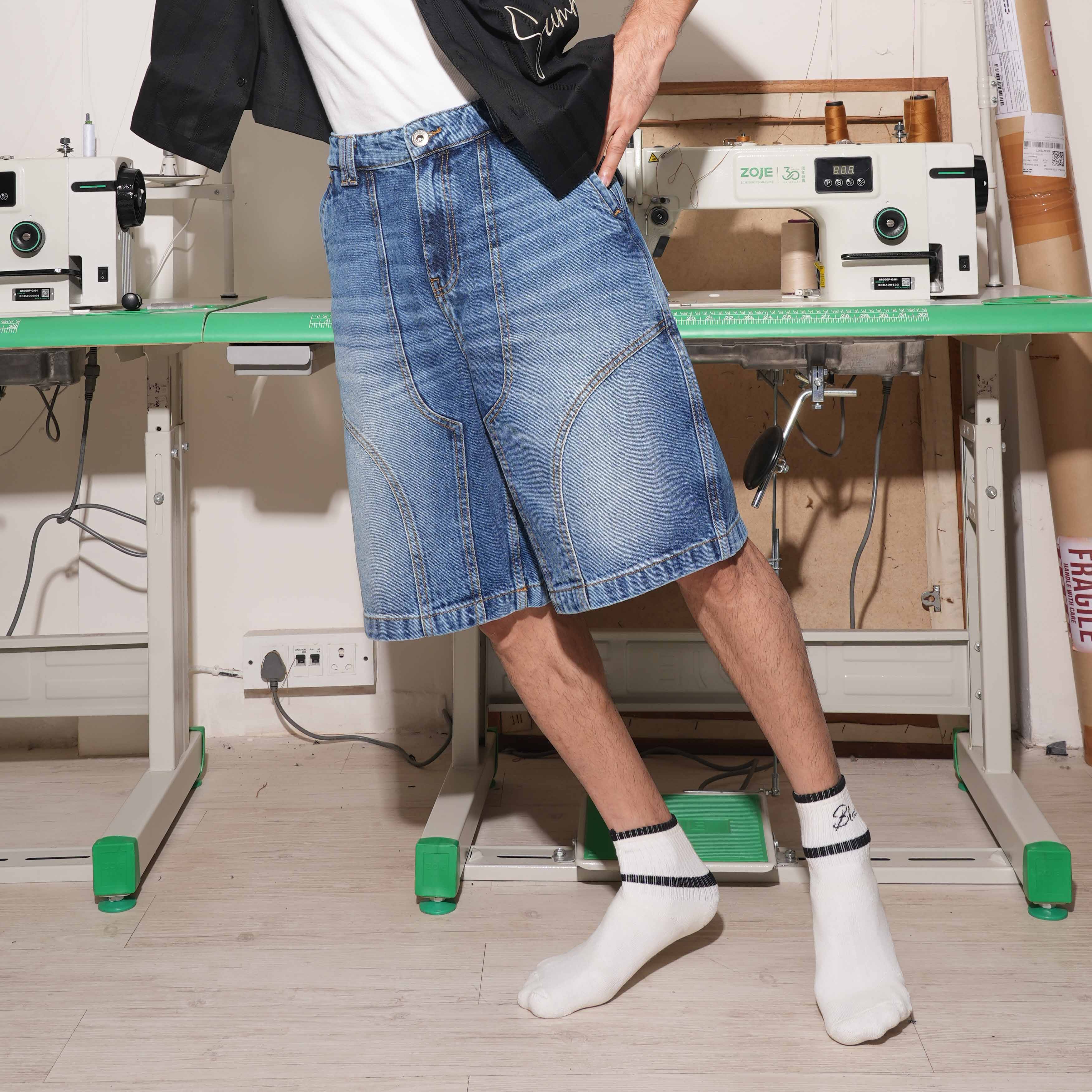 DENIM TRACK JORTS MEN