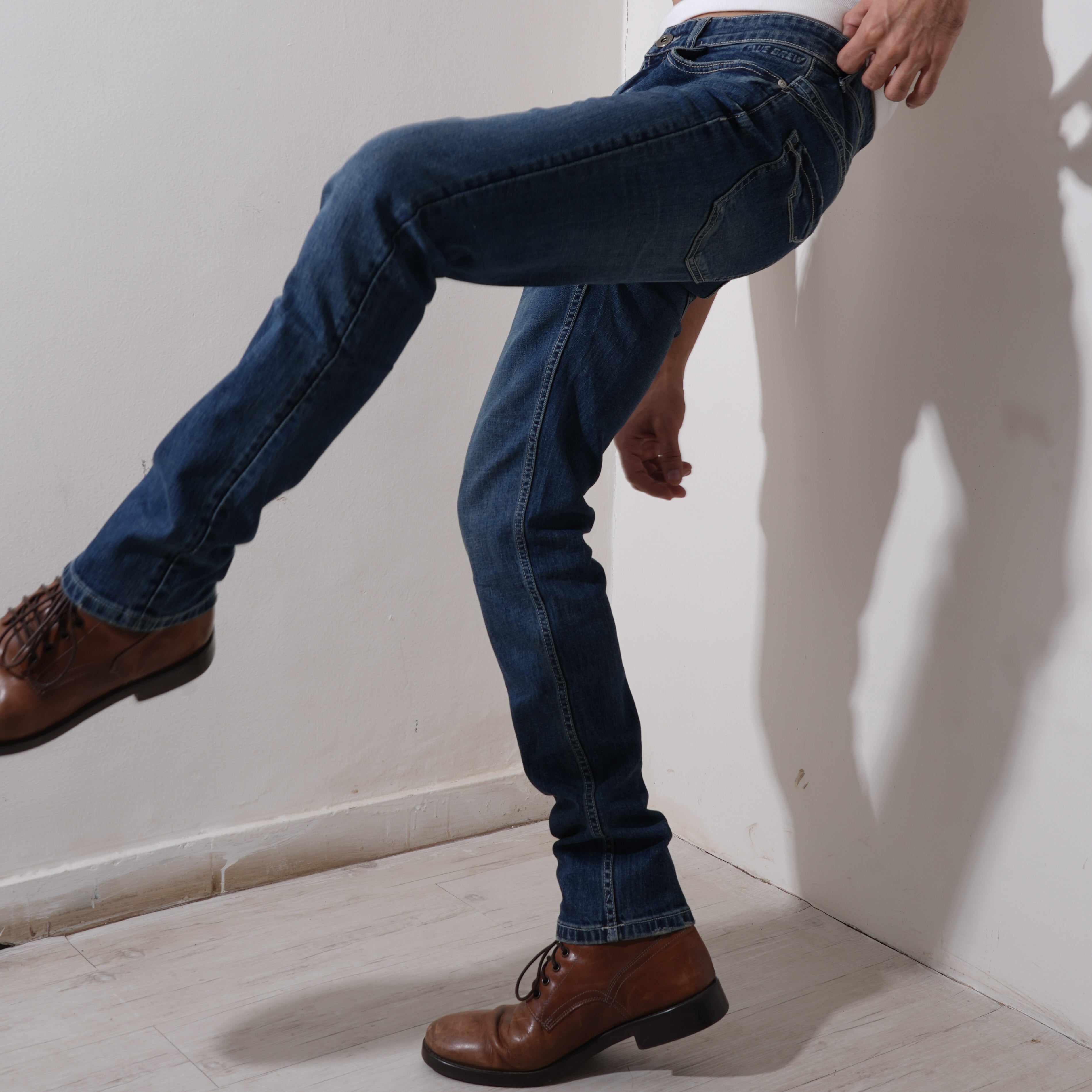 MID BLUE LEAN SLIM FIT