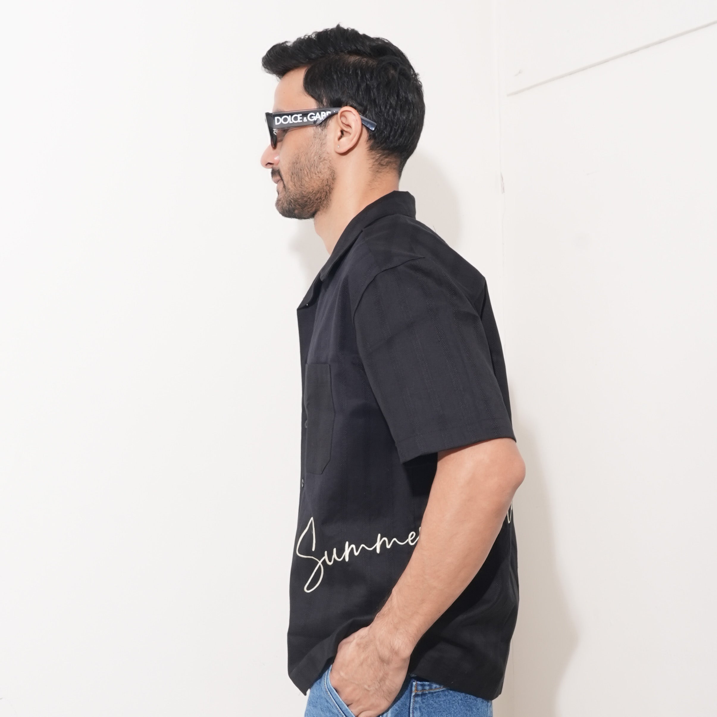 SUMMER BLACK SHIRT
