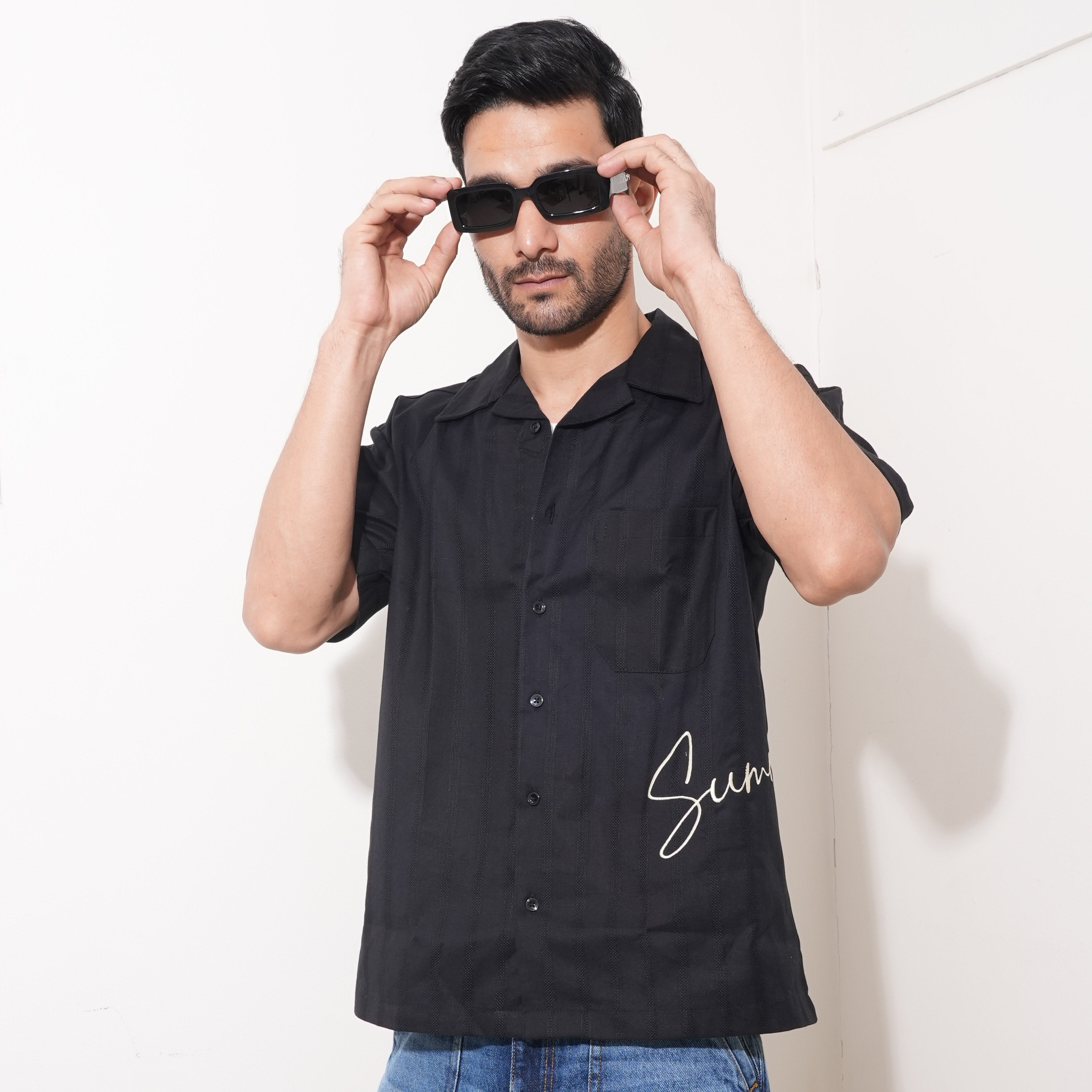 SUMMER BLACK SHIRT