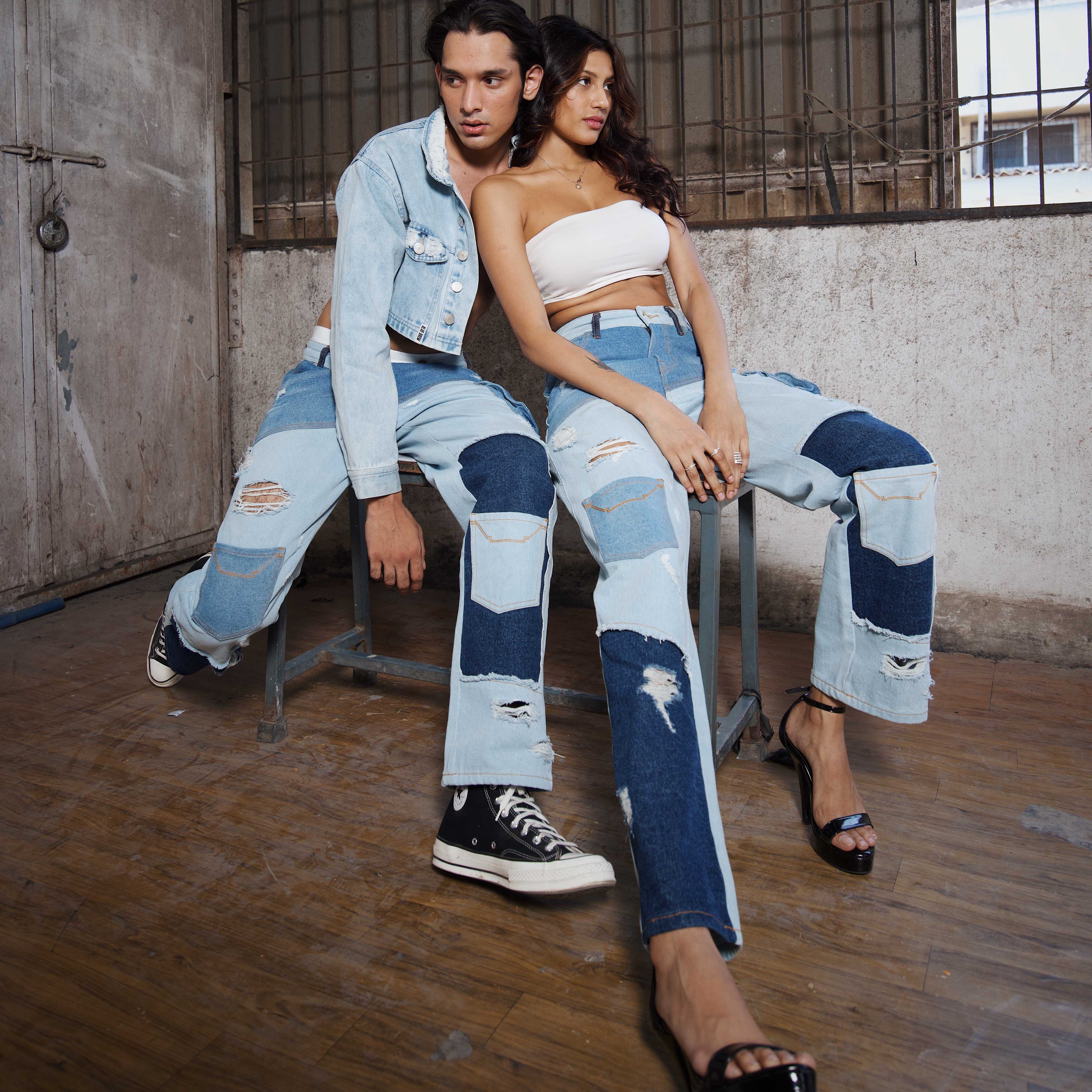 DISTRESSED PATCH THREE TONE