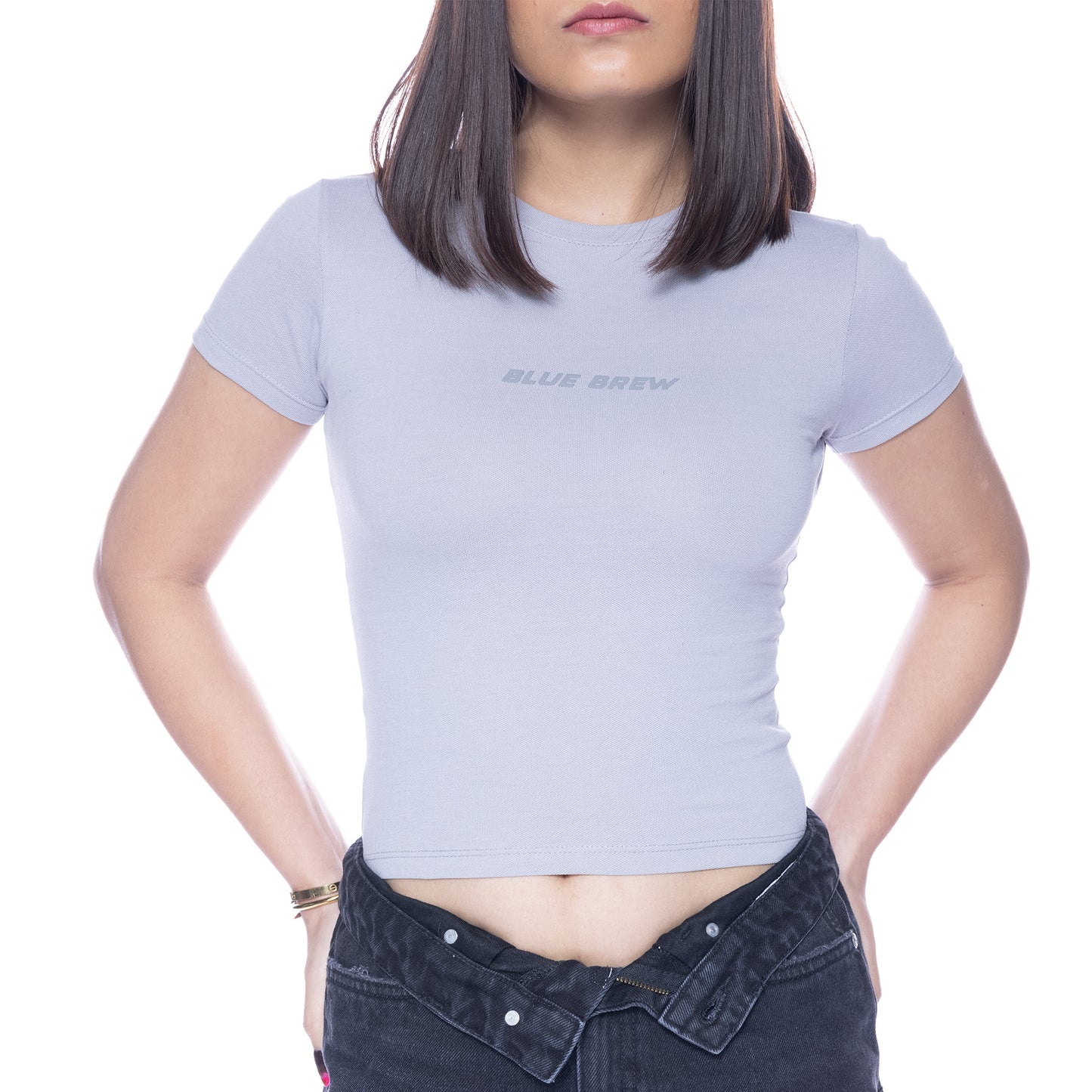 HUG ME CROP TOP GREY