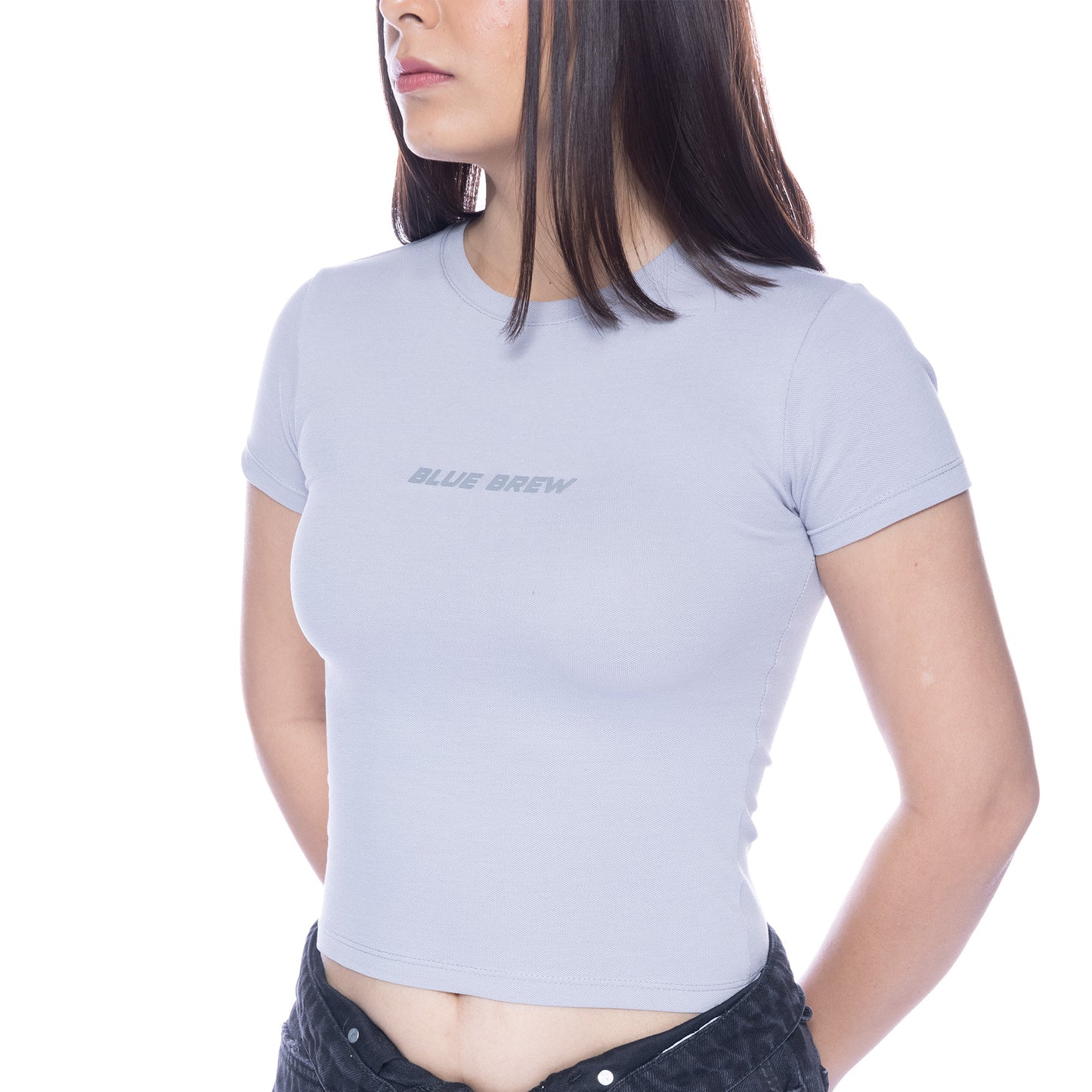HUG ME CROP TOP GREY
