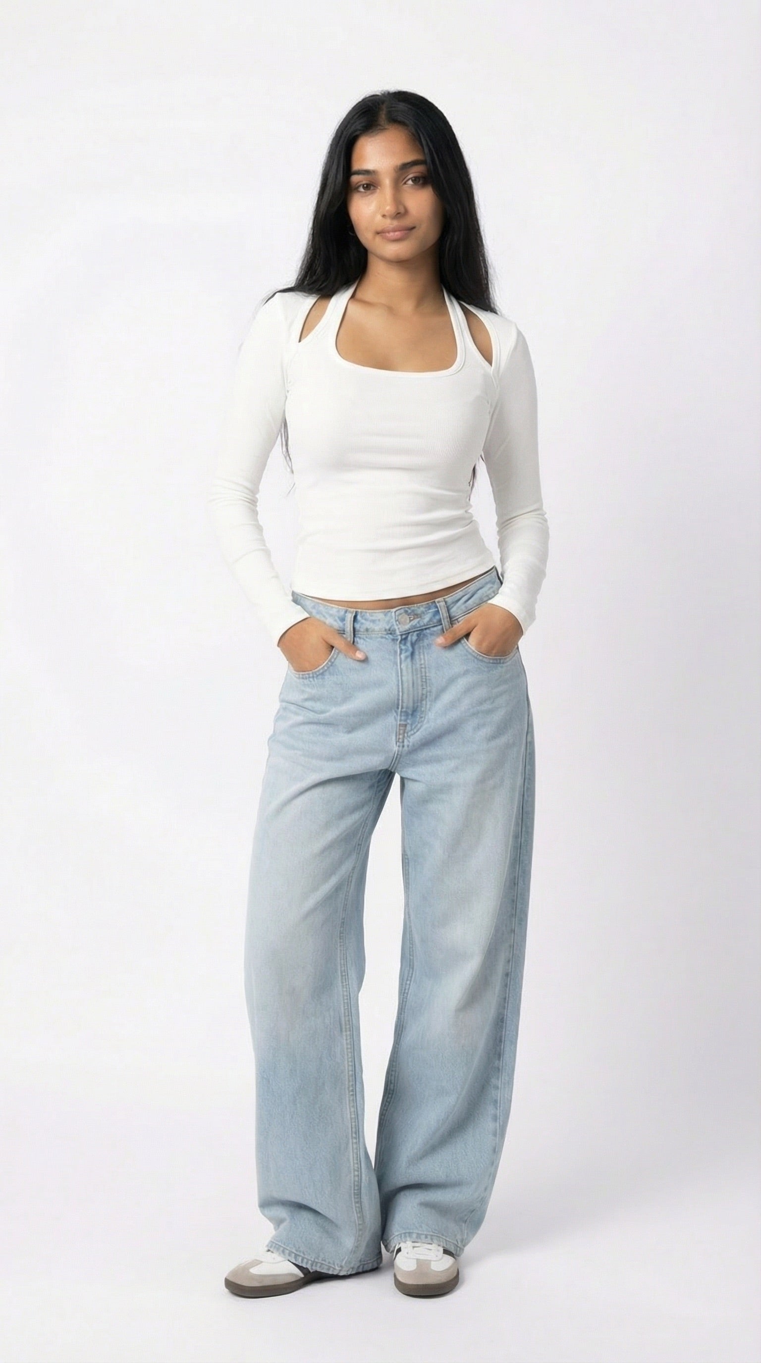 WINTER NOIR FULL SLEEVE TOP CREAM