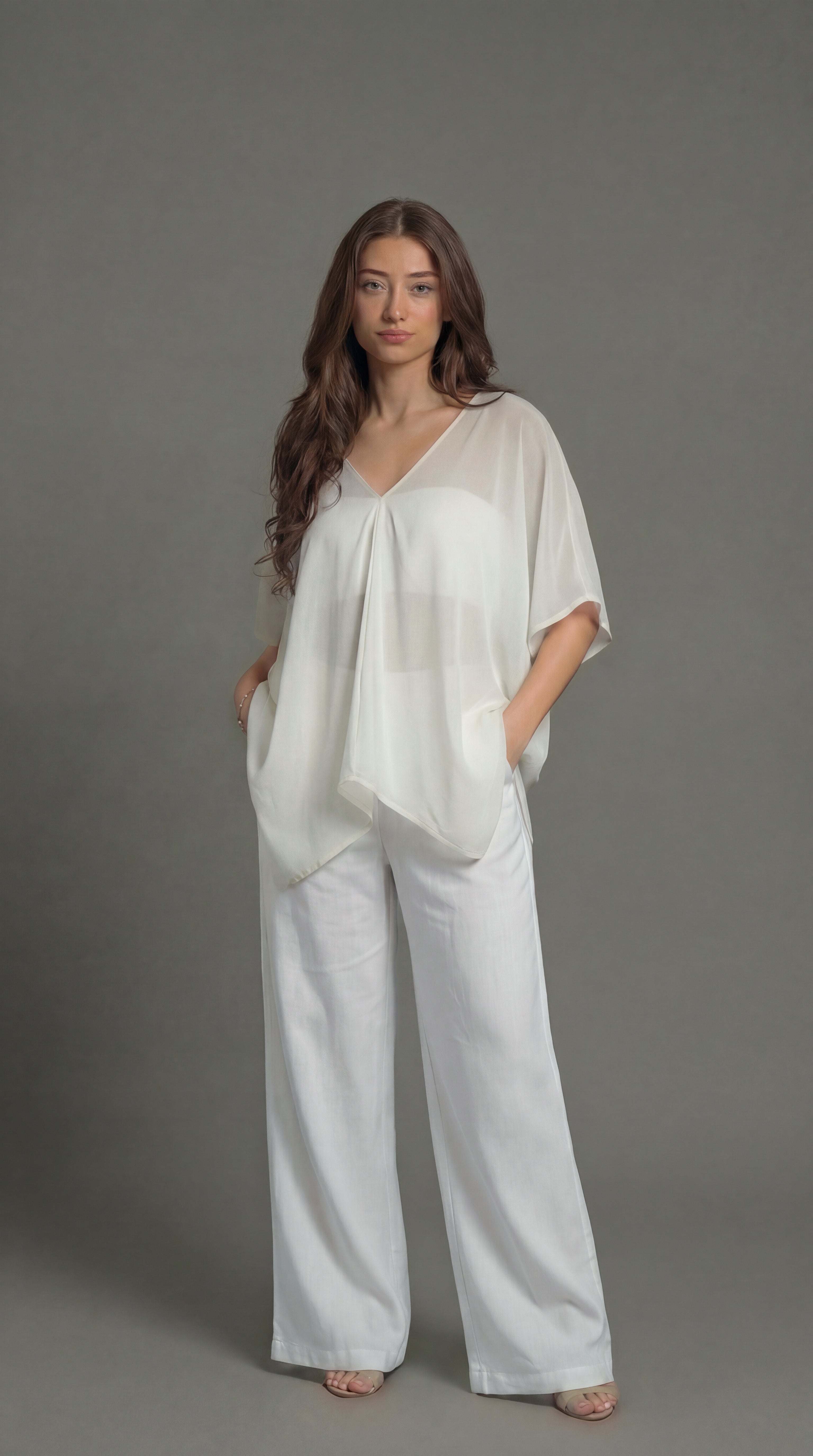 MULTI WAY TOP(Dummy) #Color_White