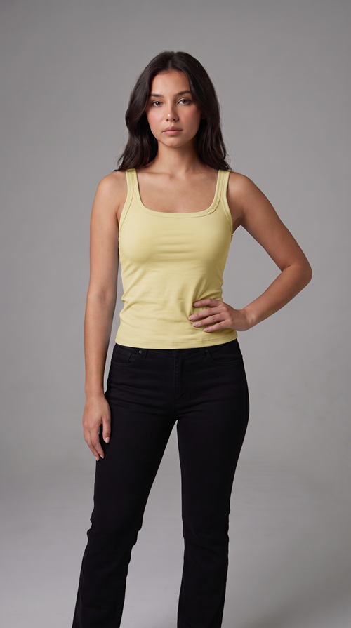 Polymide Yellow tank top