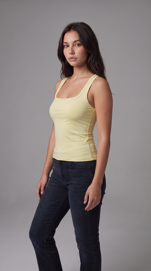 Polymide Yellow tank top