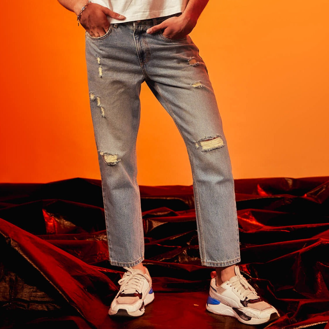 VINTAGE SLIM TAPERED JEANS