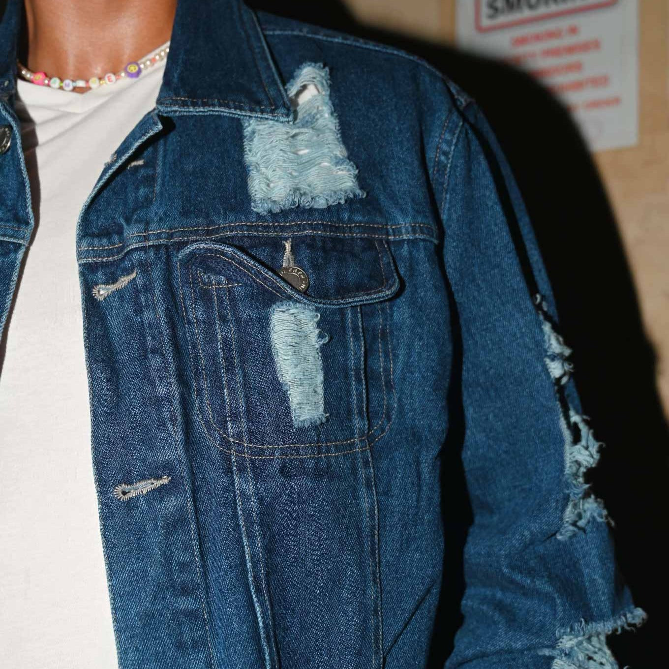 PRINTED DENIM JACKET