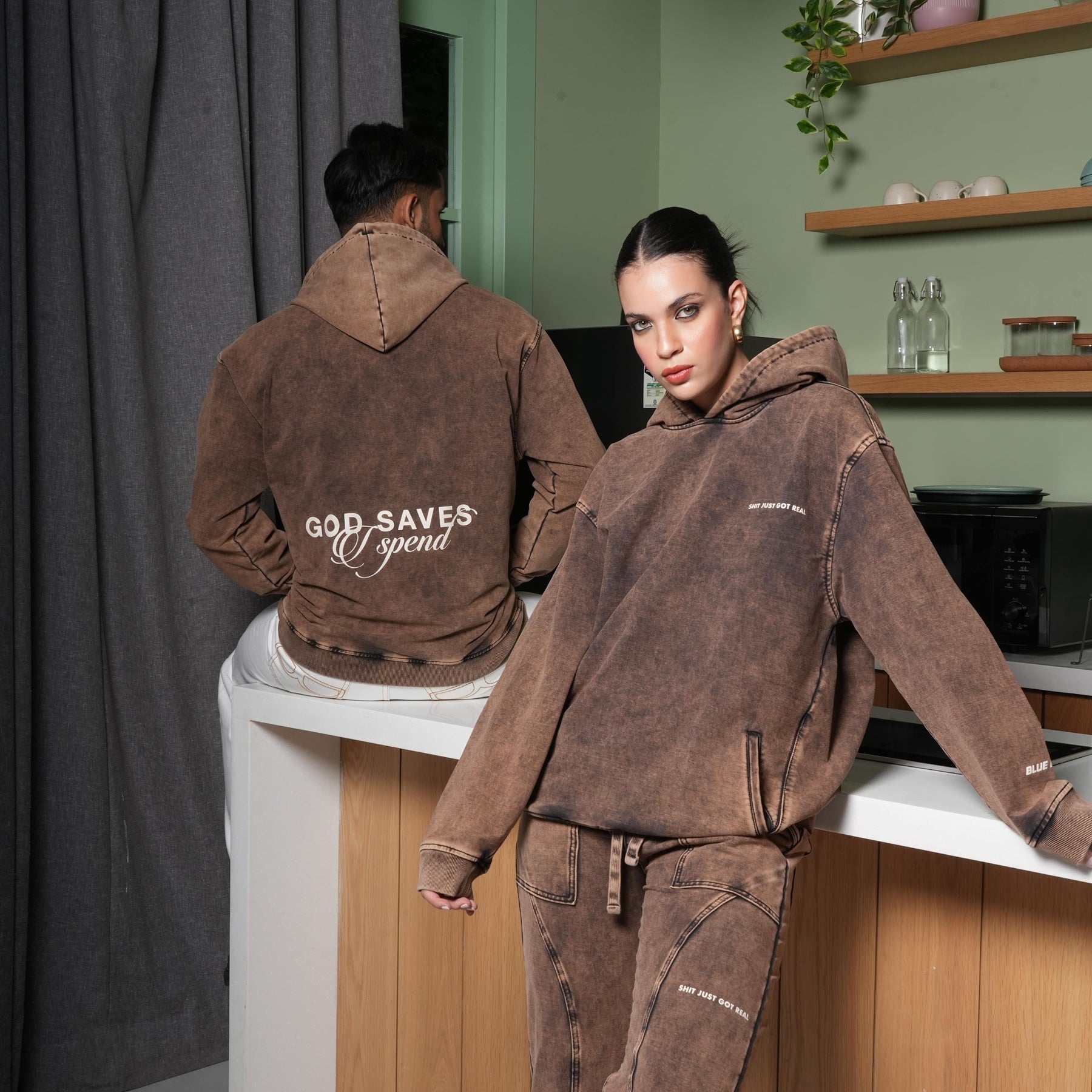 GOD SAVES BROWN HOODIE