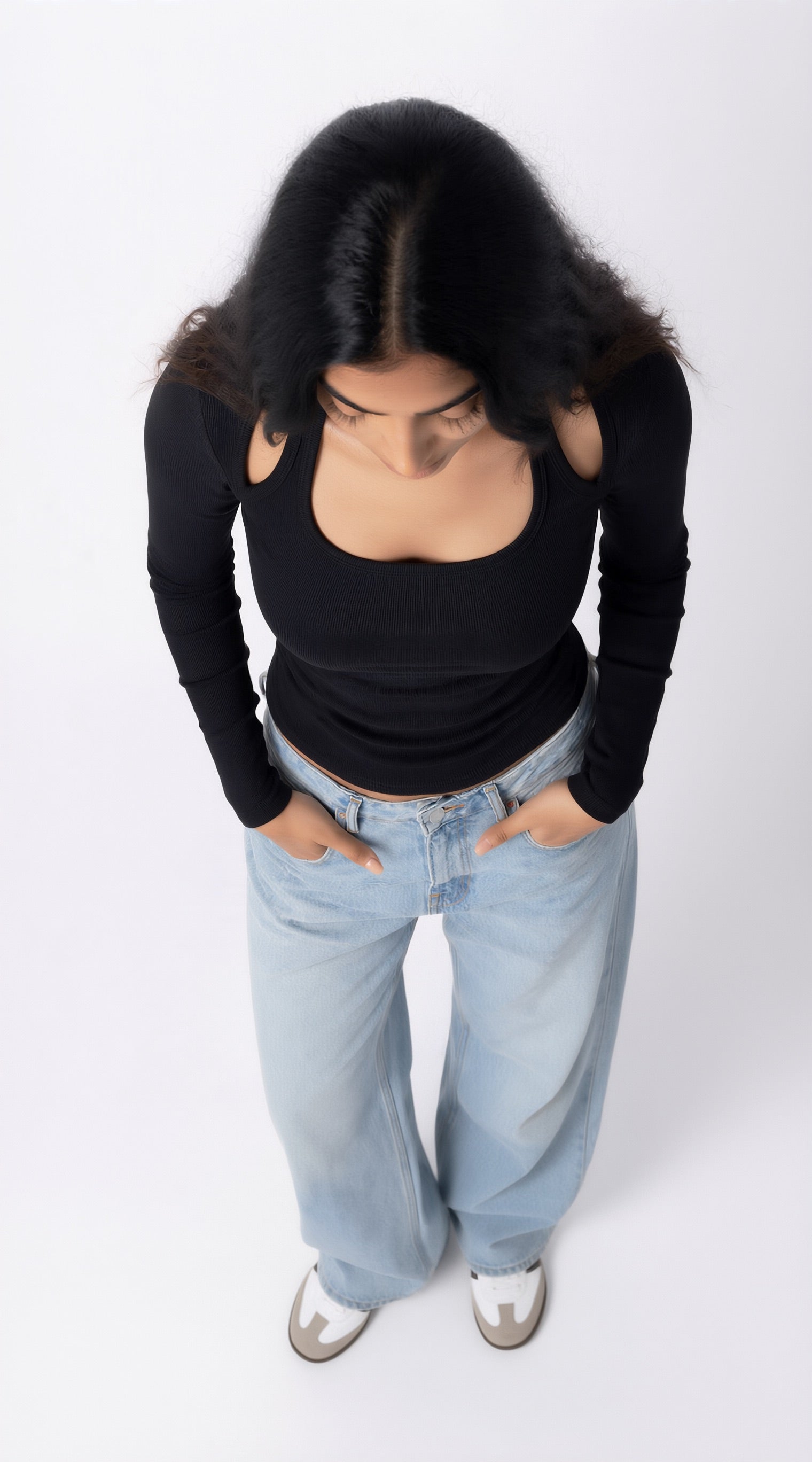 WINTER NOIR FULL SLEEVE TOP BLACK