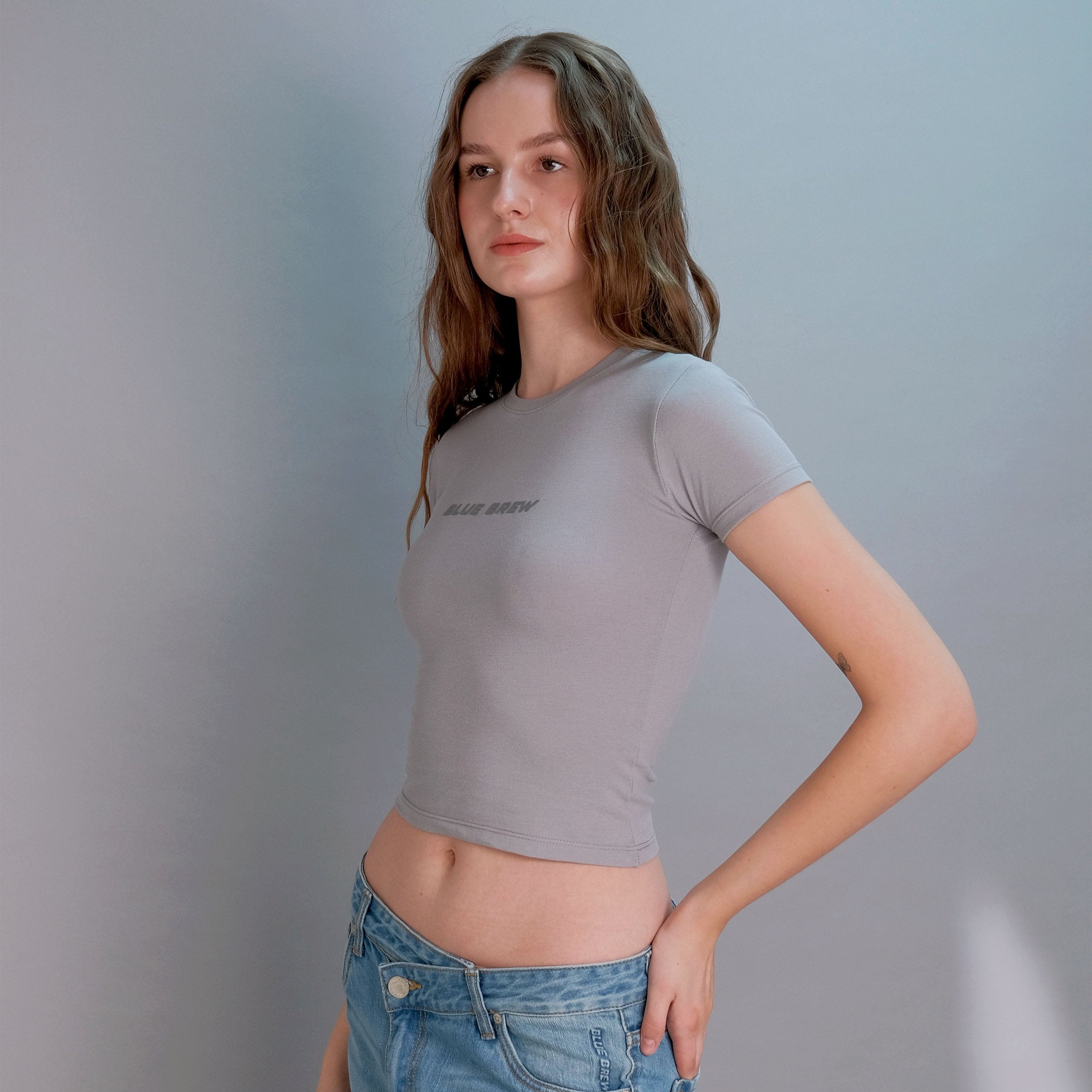HUG ME TOP GREY