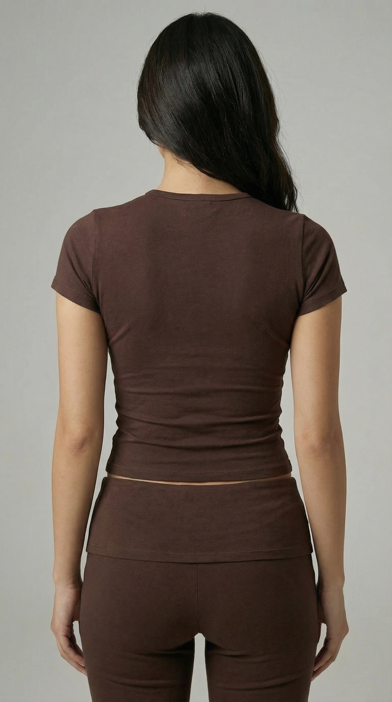 HUG ME TOP BROWN