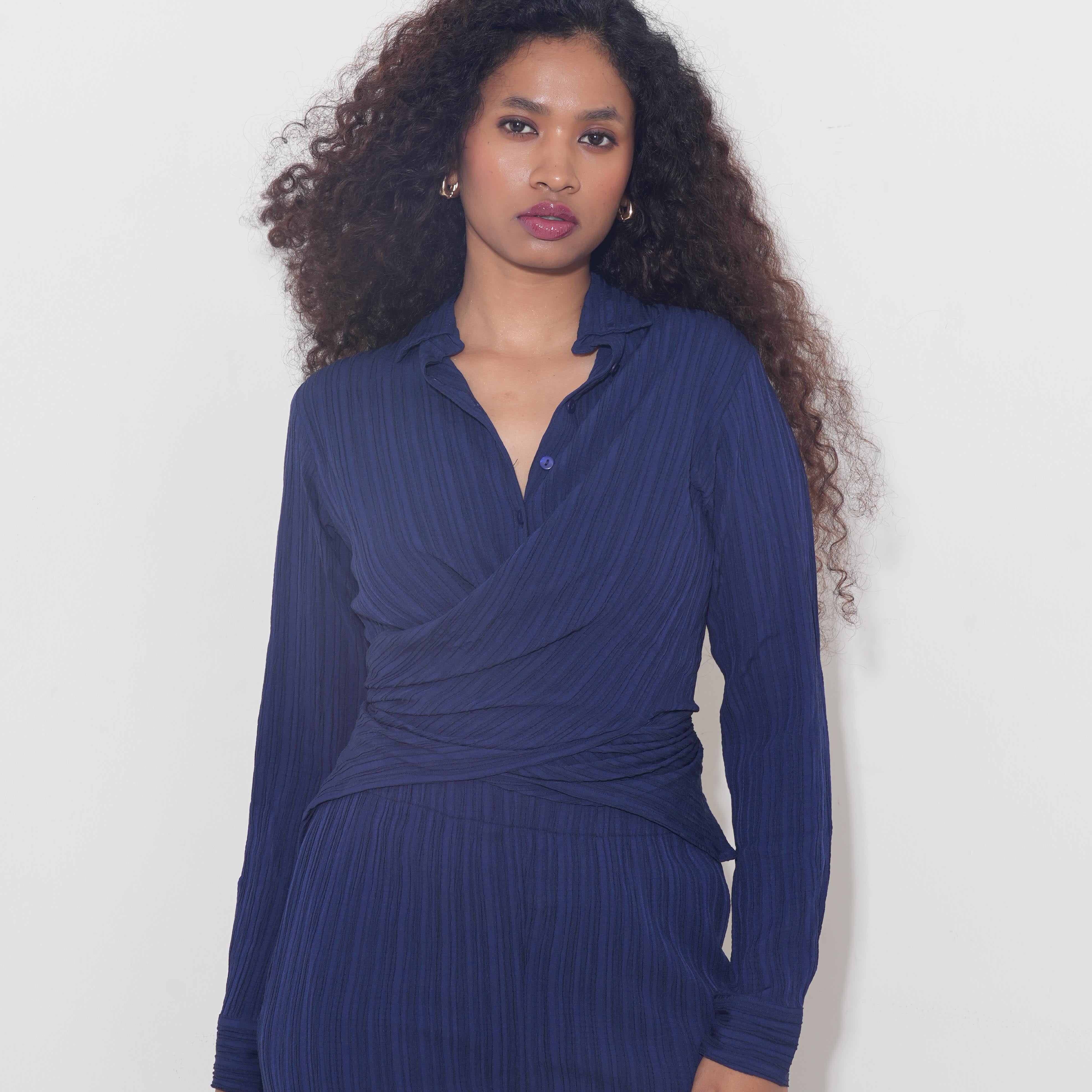 TWIST & TIE CO-ORD (Navy Blue)