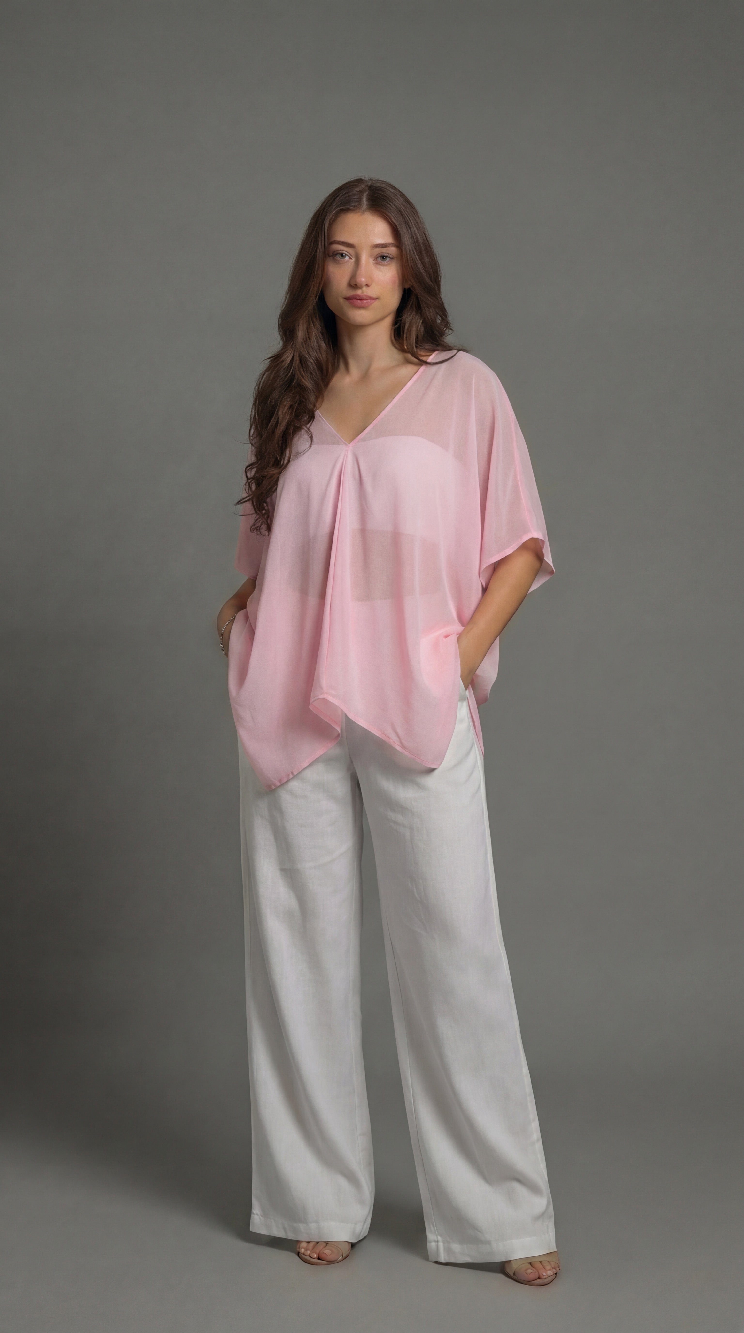 MULTI WAY TOP(Dummy) #Color_Pink