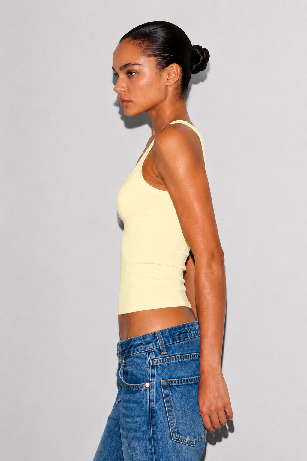Polymide Yellow tank top