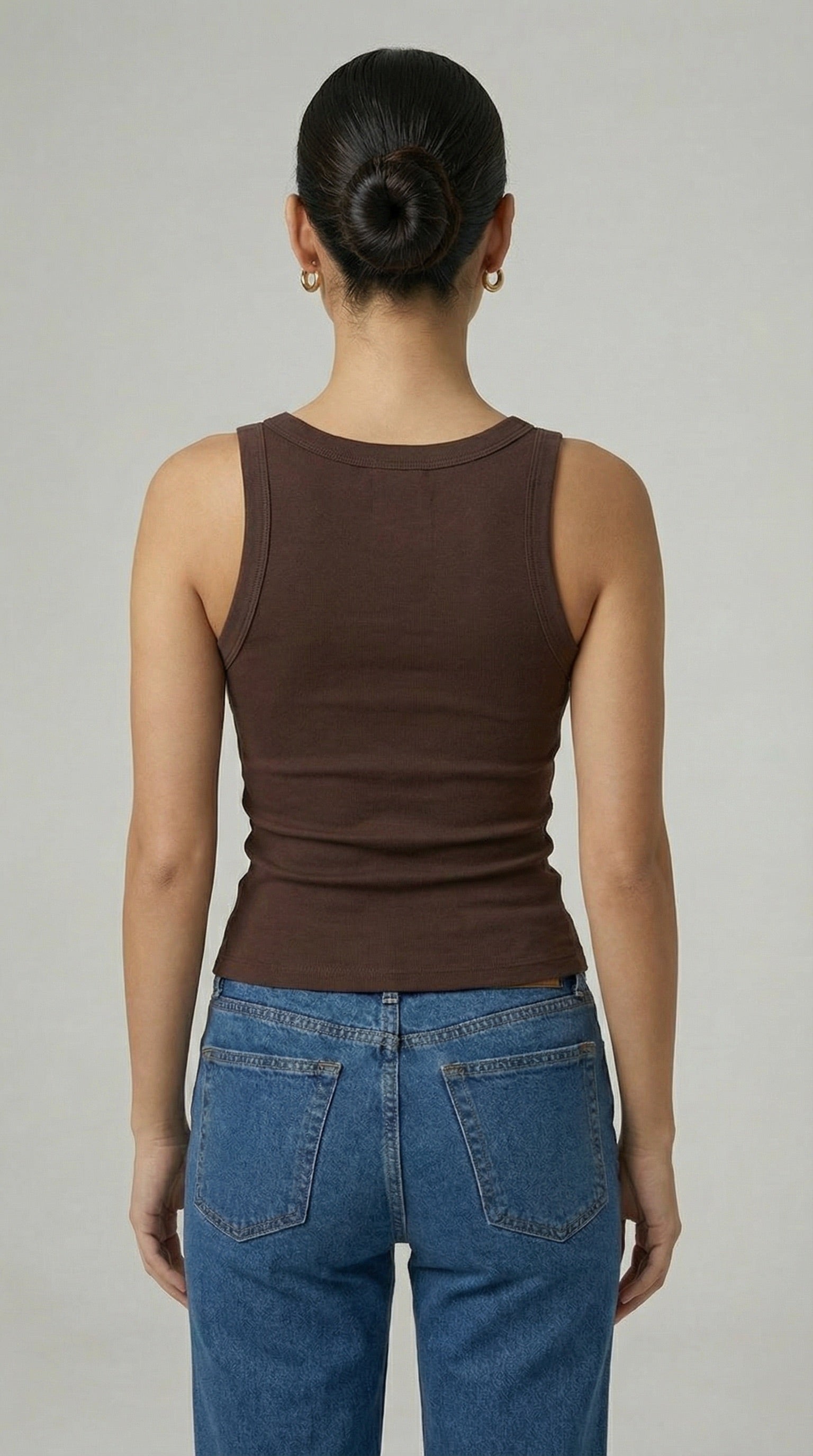 TANK TOP BROWN
