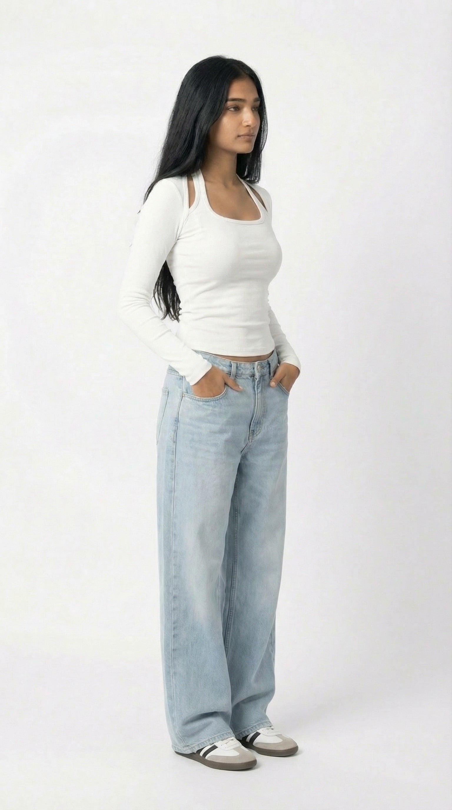 WINTER NOIR FULL SLEEVE TOP CREAM