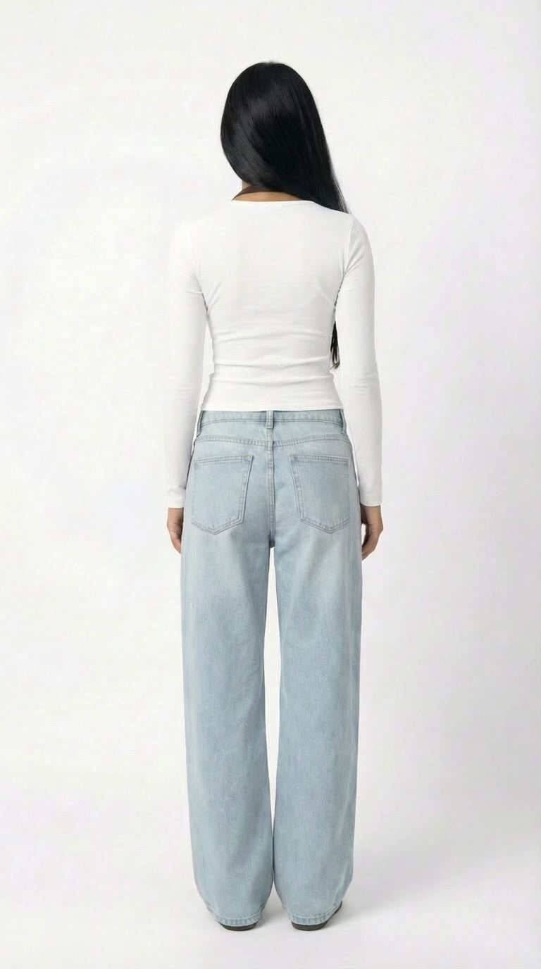 WINTER NOIR FULL SLEEVE TOP CREAM