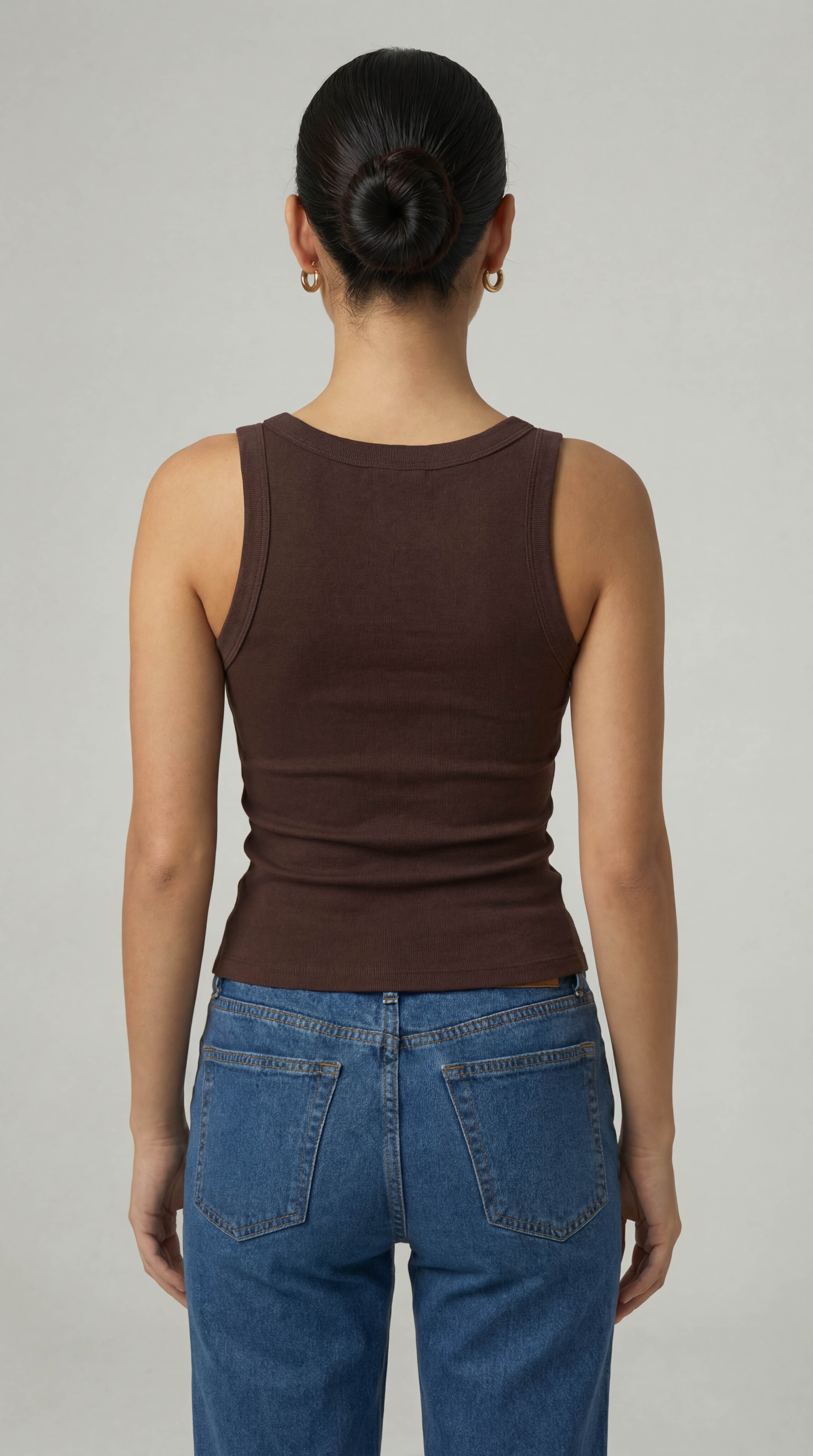 TANK TOP BROWN