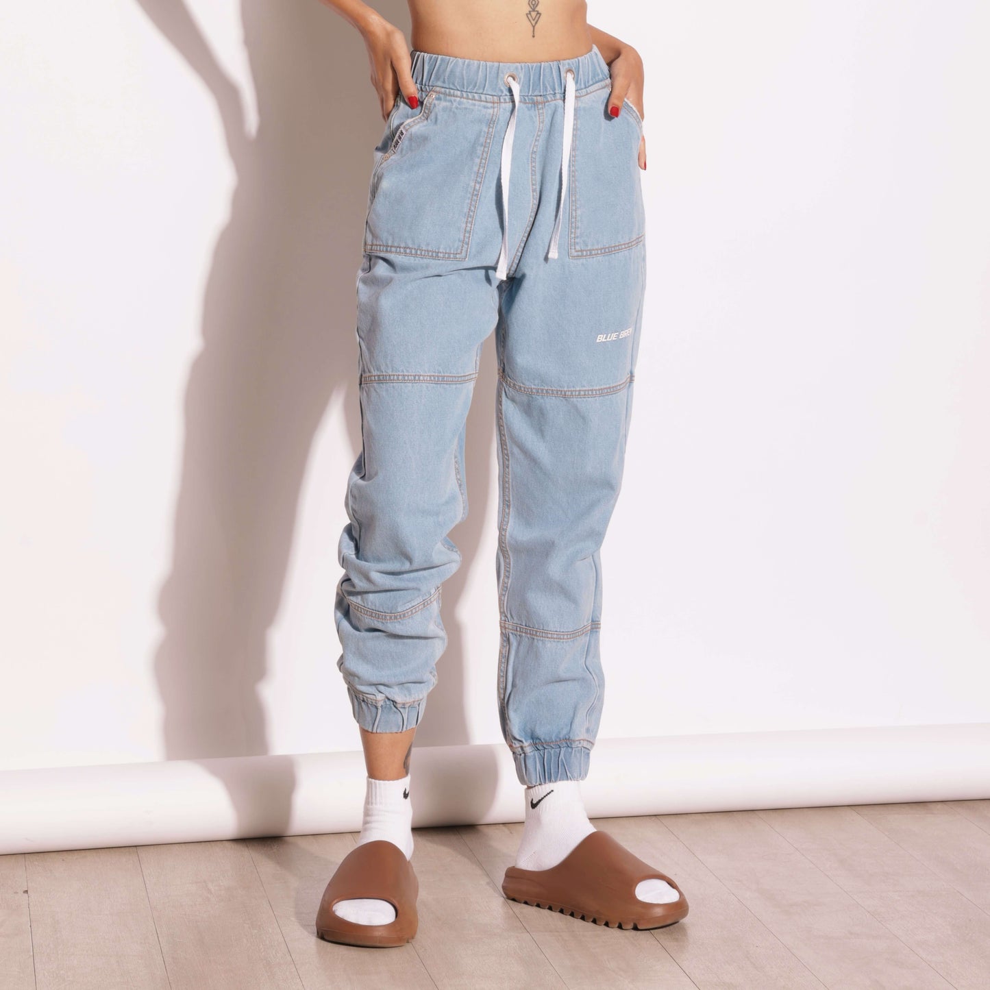 BASIC DENIM JOGGERS